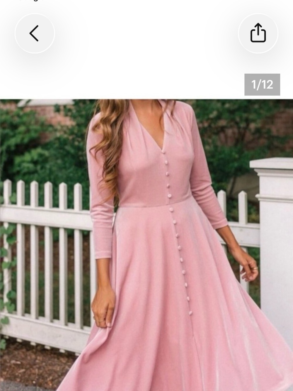 Gal Meets Glam Dusty Rose Maxi Dress with Button Front